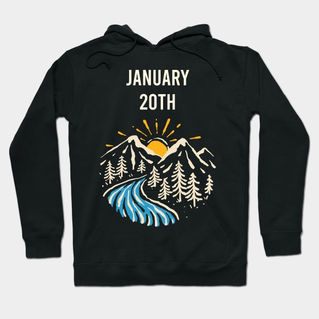 Landscape January 20th 20 Hoodie by blakelan128